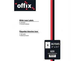 Offix Étiquettes blanches Offix®