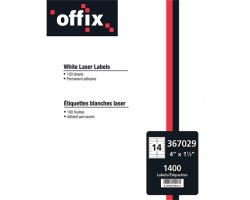 Offix Étiquettes blanches...