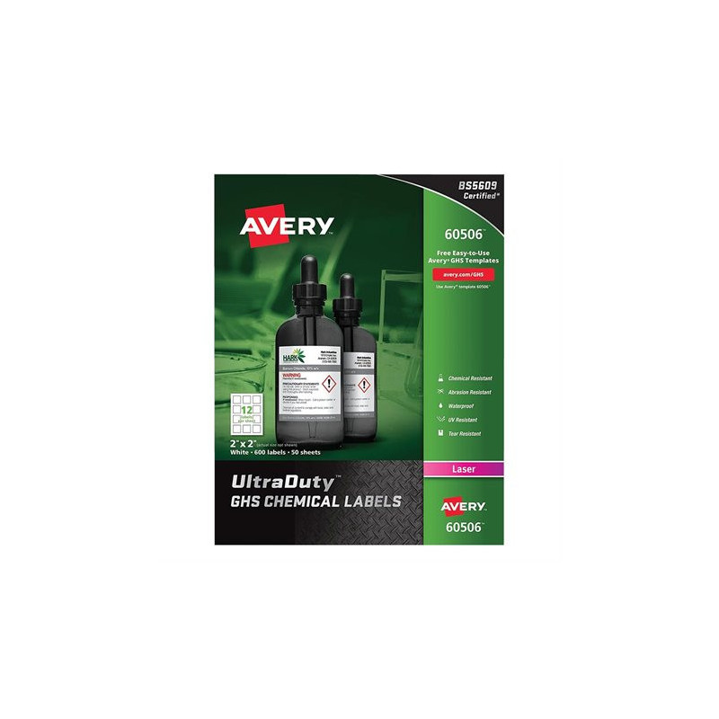 Avery Étiquettes SGH pour produits chimiques UltraDuty™