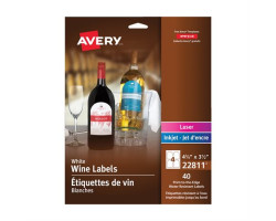 Avery Étiquettes de vin autoadhésives