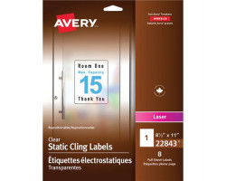 Avery Étiquettes électrostatiques repositionnables