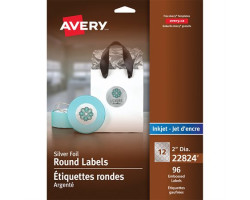 Avery Étiquettes rondes gaufrées