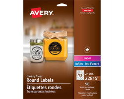 Avery Étiquettes rondes...