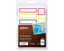 Avery Étiquettes autoplastifiantes