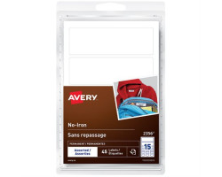 Avery Étiquettes pour vêtements sans repassage