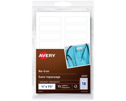 Avery Étiquettes pour vêtements sans repassage