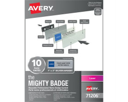 Avery Système de badges professionnels réutilisables pour imprimantes laser