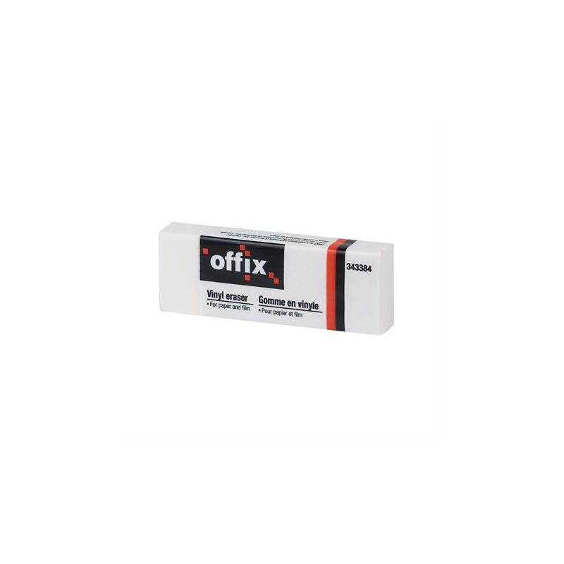 Offix Gomme à effacer blanche en vinyle Offix®