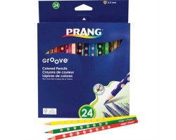 Prang Crayons de couleur en bois Groove