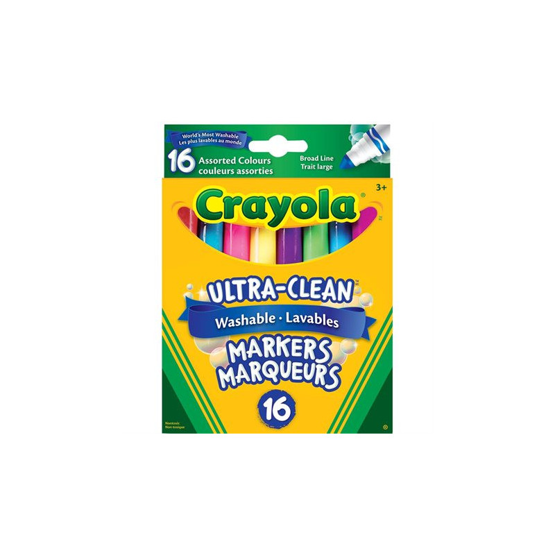 Crayola Marqueurs lavables Ultra-Clean