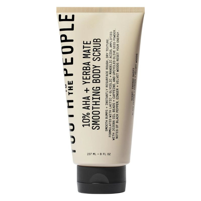 Youth To The People Exfoliant pour le corps lissant et énergisant Yerba Mate +10 % AHA avec poudre de graines d’olive revaloris