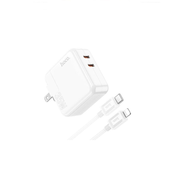 Chargeur rapide USB-C 35W, câble Lightning