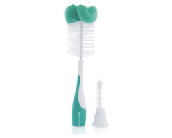 2 in 1 Baby Bottle Sponge Brush - Sage