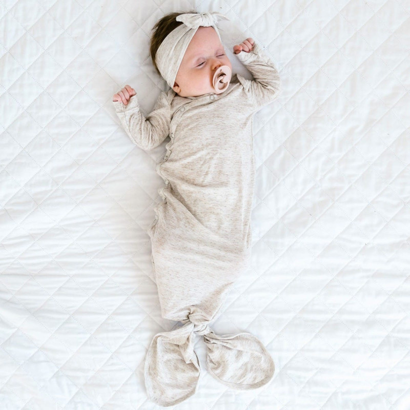 Knotted Sleeper 0m+ - Oatmeal