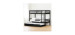 Bunk Beds with Trundle Bed - Fakto Matte Black