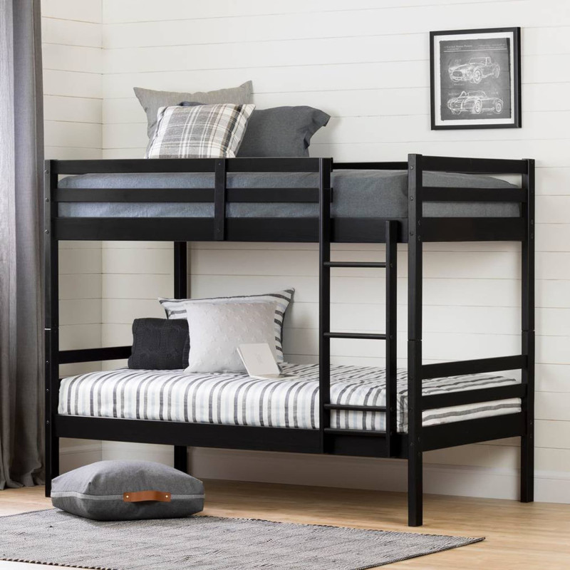 Induzy Industrial Bunk Beds - Matte Black