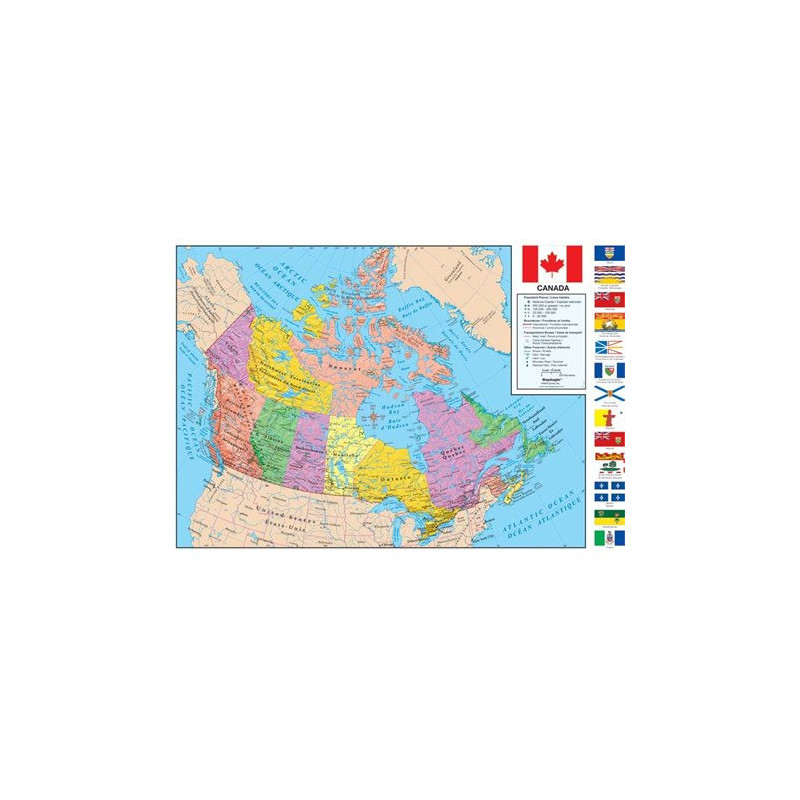 Replogle Carte géopolitique du Canada