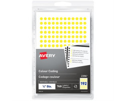 Avery Étiquettes de codage couleur autoadhésives