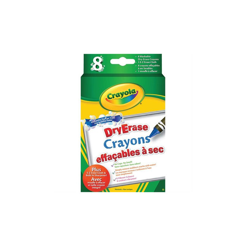 Crayola Crayons de cire effaçables à sec