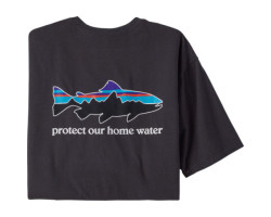 Patagonia T-shirt en coton biologique Home Water Trout - Homme