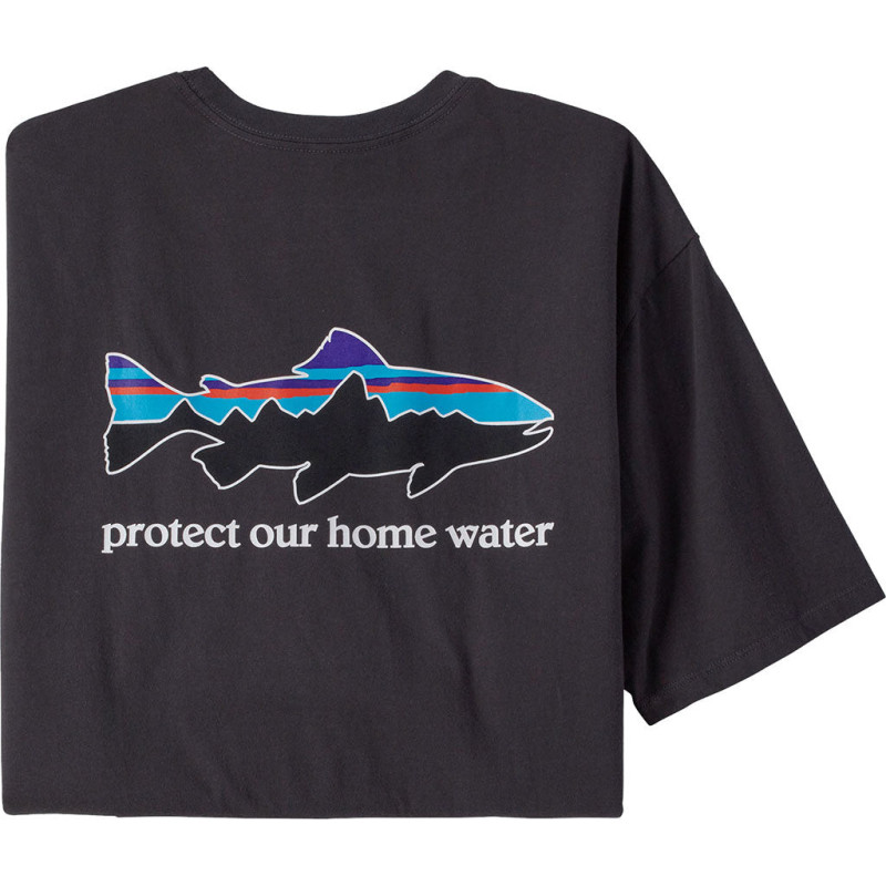 Patagonia T-shirt en coton biologique Home Water Trout - Homme