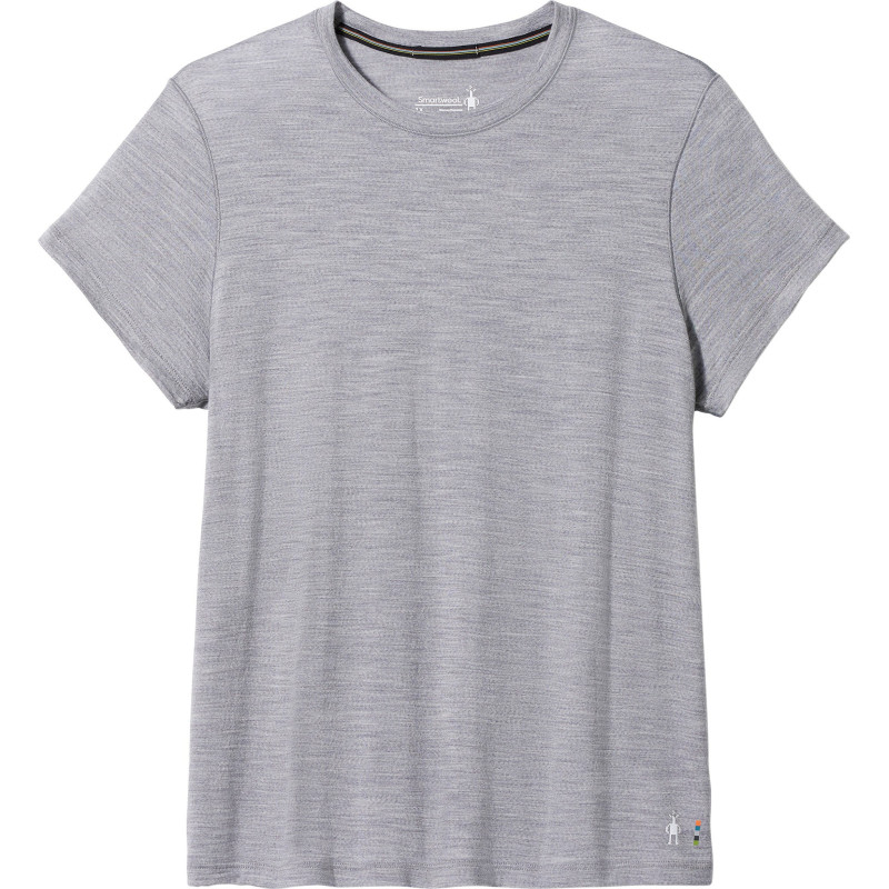 Plus size short-sleeved merino wool t-shirt - Women's