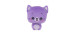 GUND Drops, Peggy Purrs, Animal en peluche tout doux et expressif premium, violet, 15,2 cm