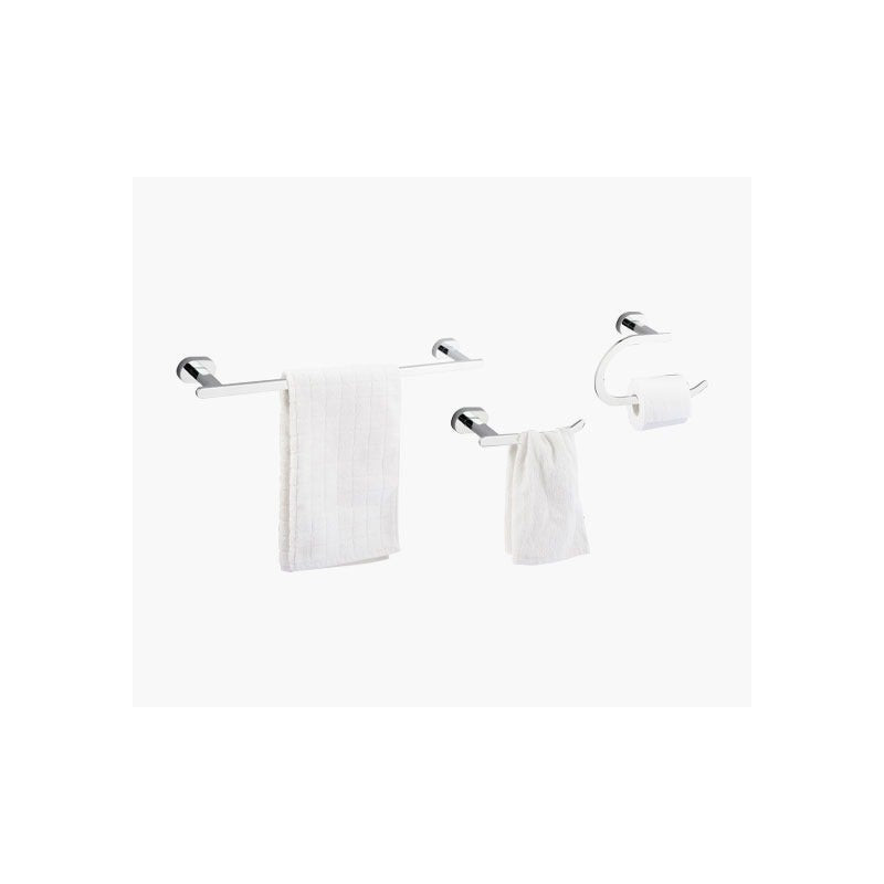 ATTE Porte-serviettes, anneau, porte-mouchoirs (Lot de 3 pièces)