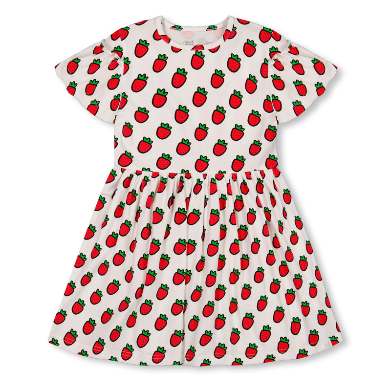 Strawberry Print Dress 7-10 years