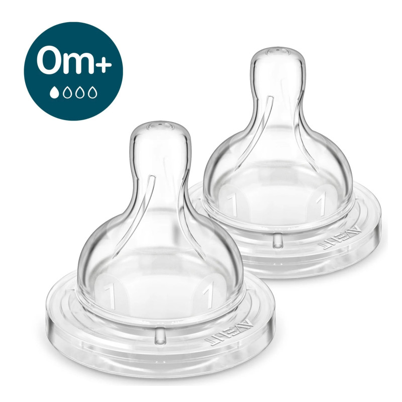 Philips Avent Tétines Anticolique (2) Niveau 1 pour 0mois