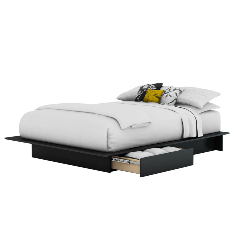 Step One Single Platform Bed - Solid Black