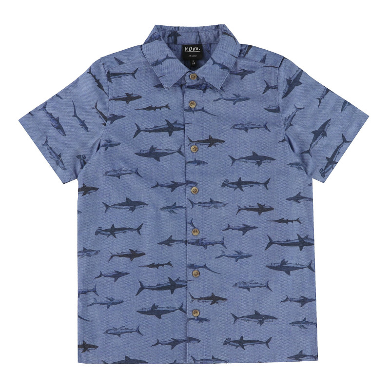 Beach Shark Shirt 7-14 years