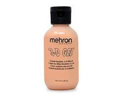 Mehron -  gel 3d - effet gelatine - couleur peau 2.8 oz/80 ml -  cire à modeler