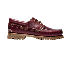 Hand-sewn boat shoes with 3 eyelets - Men