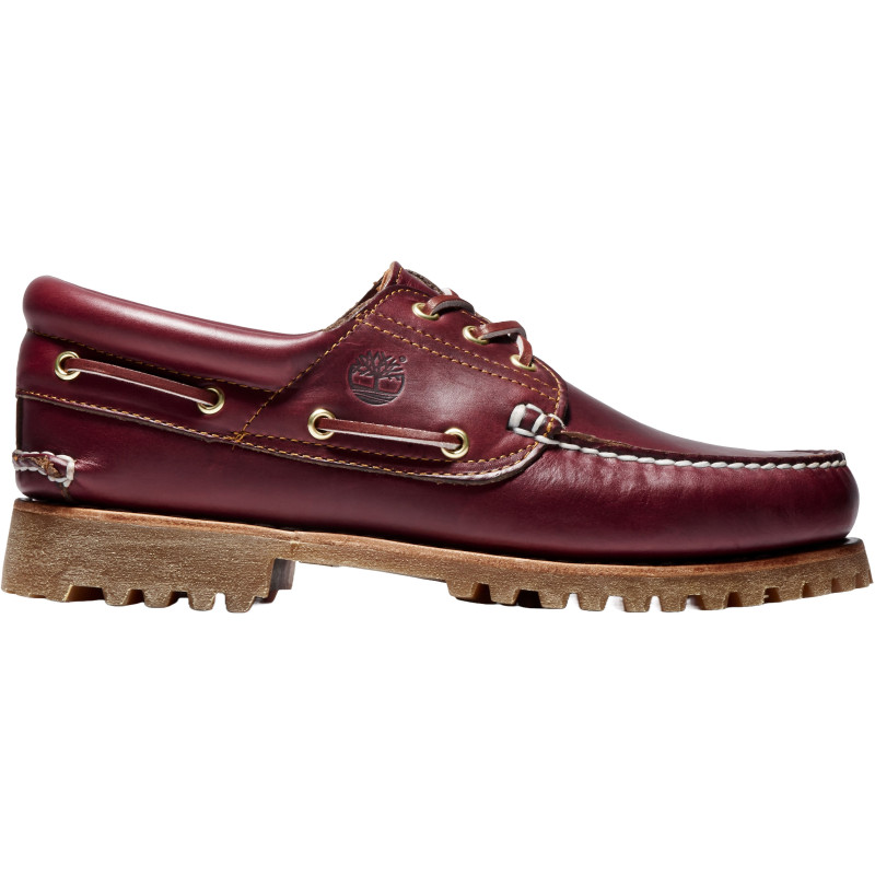 Hand-sewn boat shoes with 3 eyelets - Men