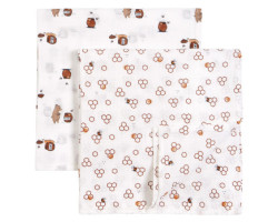 Set of 2 Bear Muslins