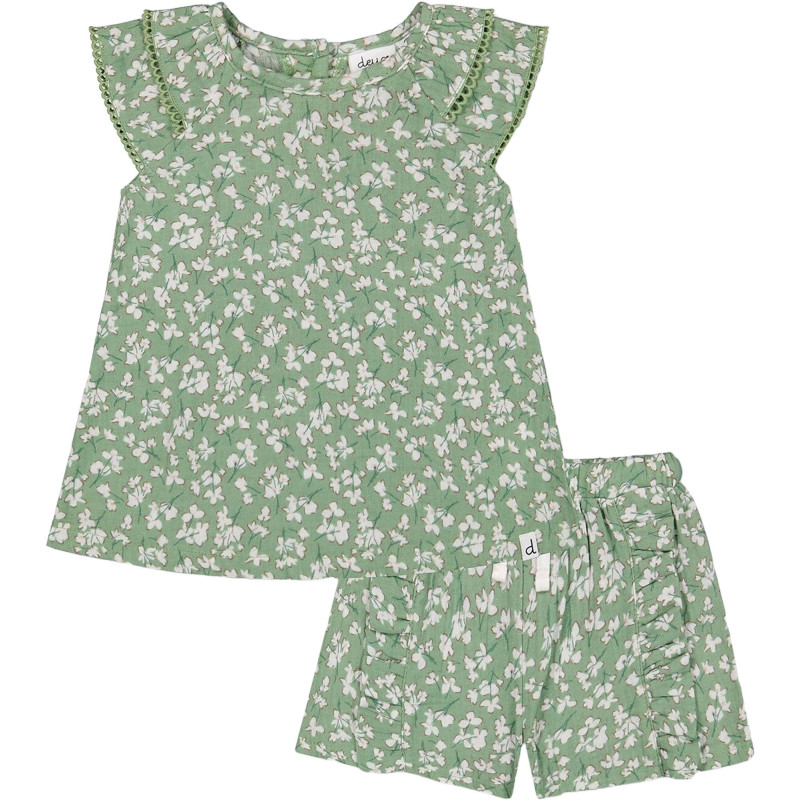 Chiffon blouse and shorts set - Big Girl