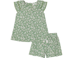 Chiffon blouse and shorts set - Little Girl