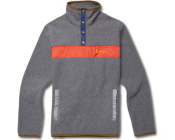 Teca 1/4 Buttoned Mock Neck Fleece Sweater - Men's
