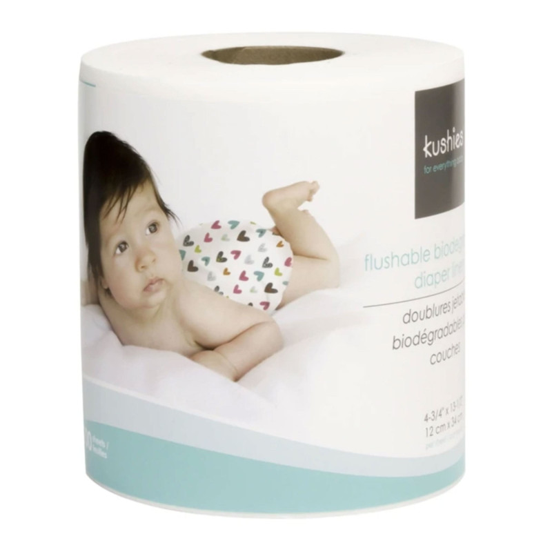 Disposable Biodegradable Sheets for Cloth Diapers - 100 Sheets