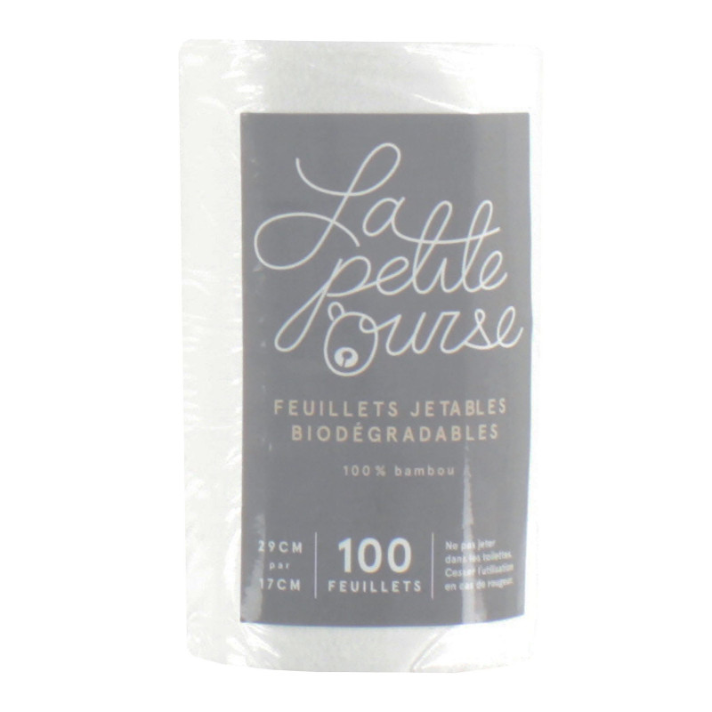 Roll of Disposable Biodegradable Sheets for Cloth Diapers - 100 Sheets