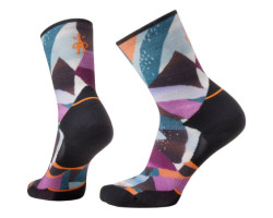 Mosaic Pieces Trail Run Print Crew Socks - Women's