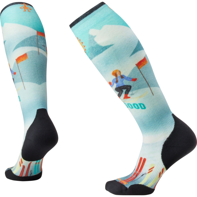 Smartwool Chaussettes Ski Targeted Cushion Snow Bunny Print OTC - Femme