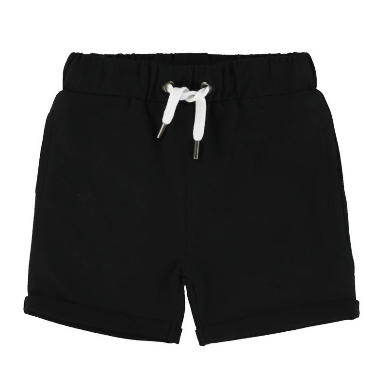 Plain Padded Shorts Black 2-8 years