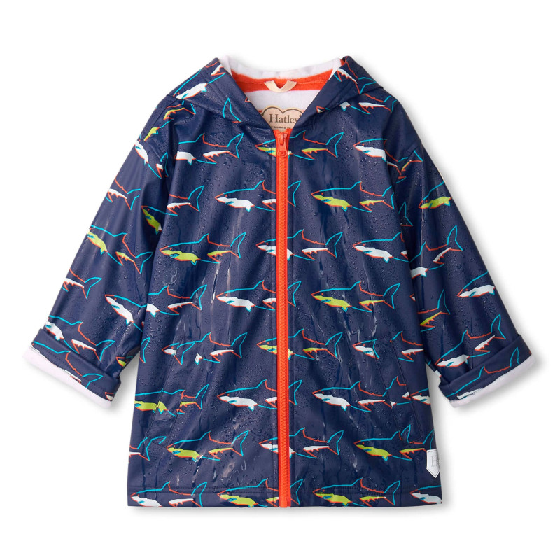 Hatley Impermeable Zip Requins 3-8ans