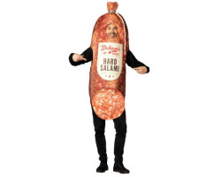 Humoristique -  costume de salami dur fumé (adulte)