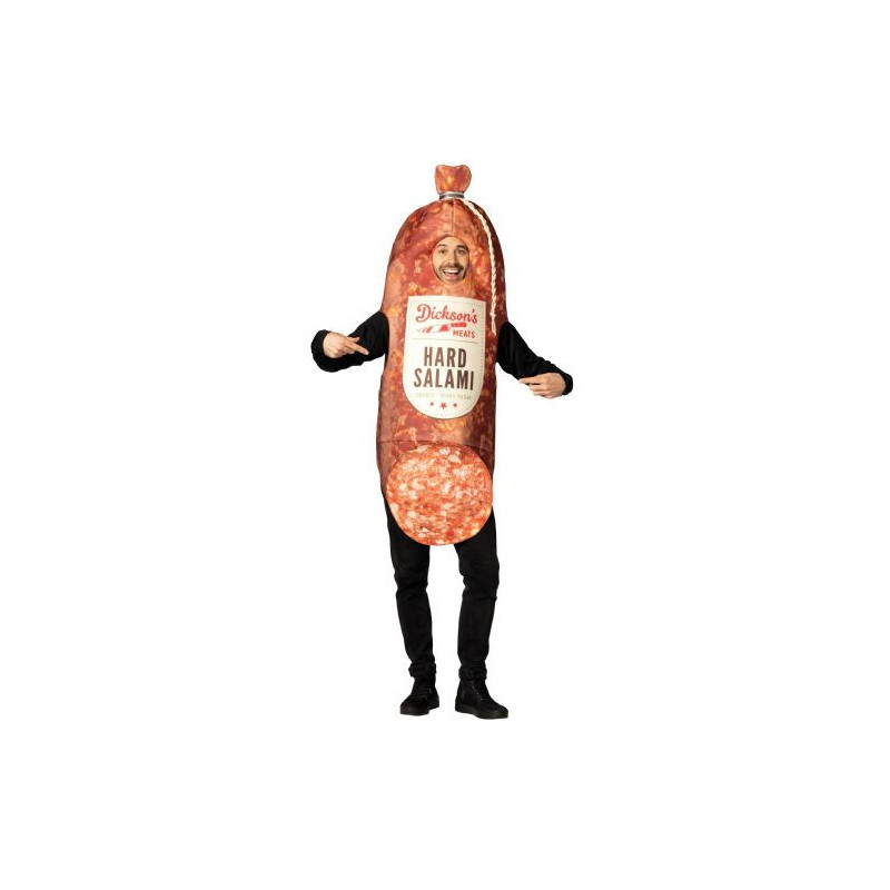 Humoristique -  costume de salami dur fumé (adulte)