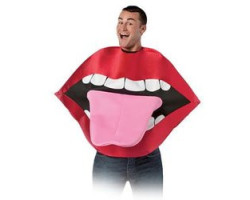 Humoristique -  costume de lèvres et langue (adulte - taille unique)