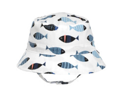 Fish Print Hat 0-9 months