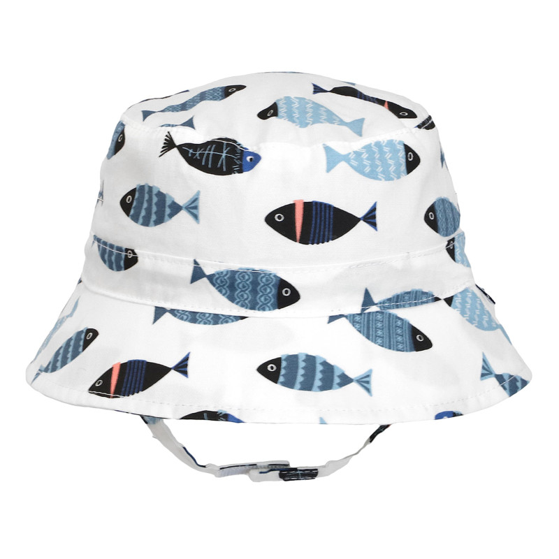 Fish Print Hat 0-9 months